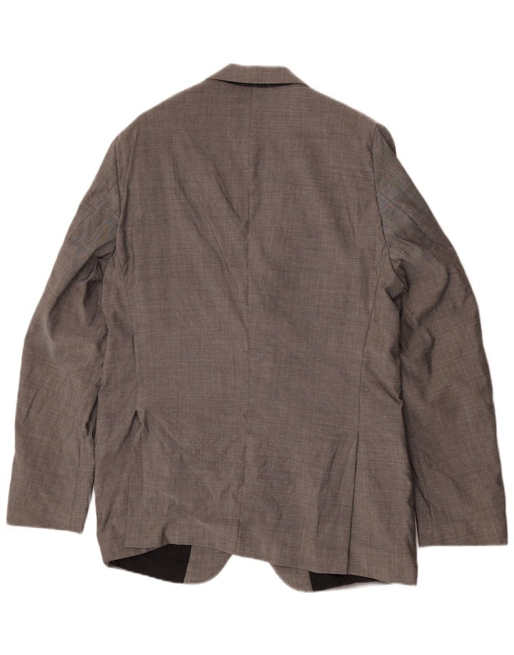 Jachetă Calvin Klein pentru bărbați cu 2 nasturi IT 56 3XL Lână gri