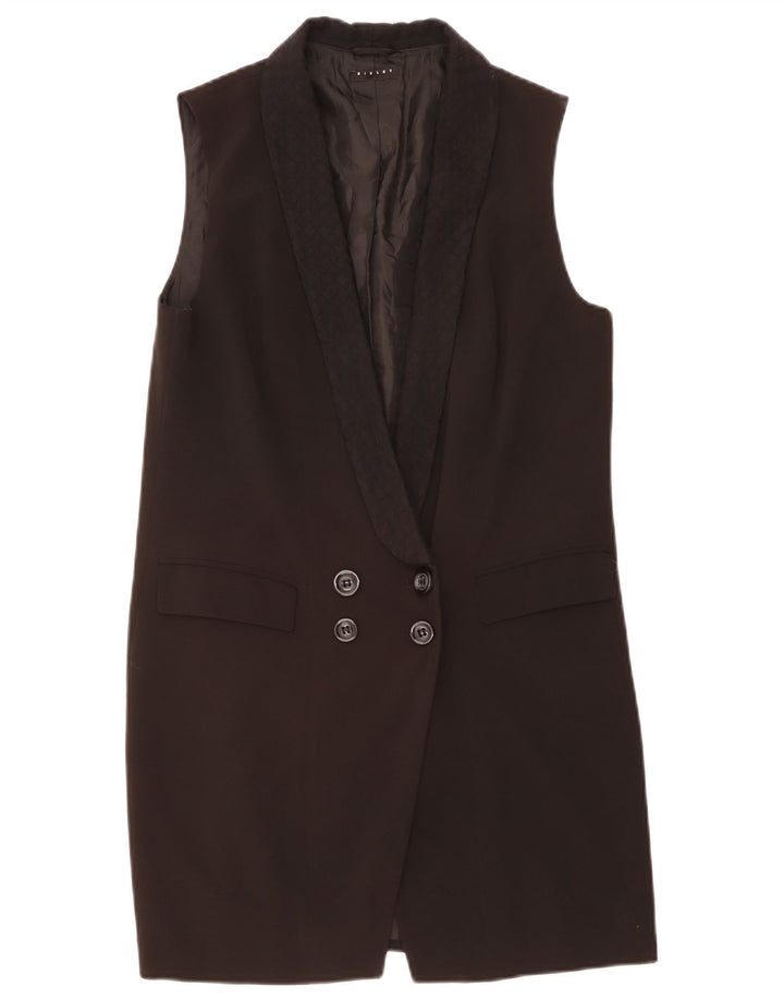 Jachetă blazer fără mâneci pentru femei Sisley UK 12 Medium Black
