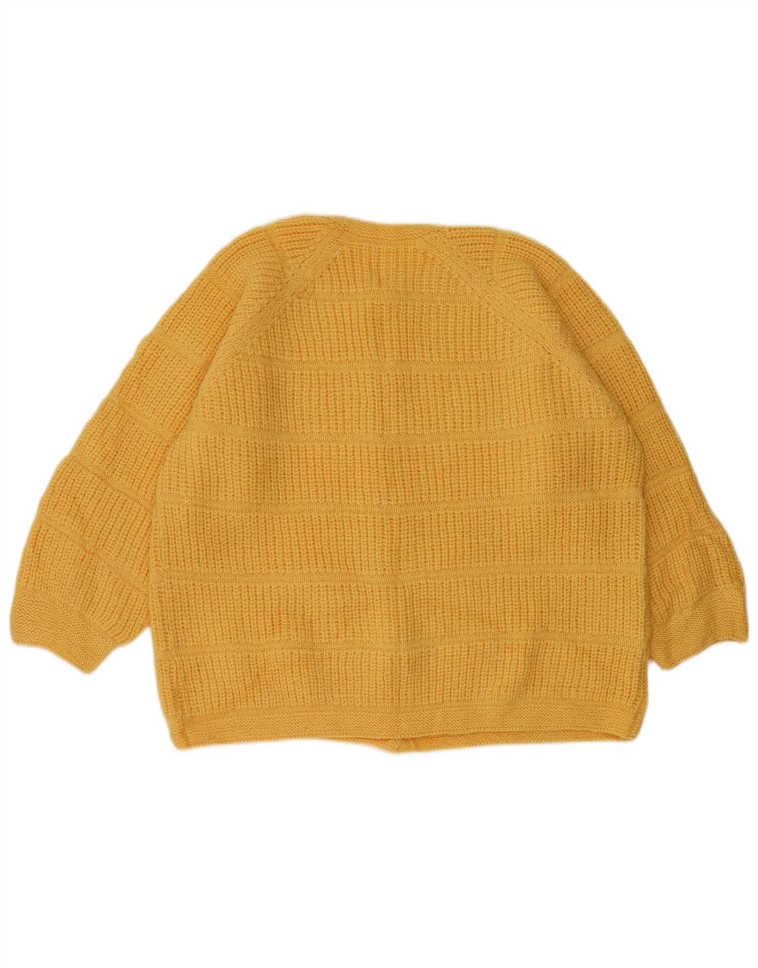 Pulover Cardigan Vintage pentru femei UK 14 Large Yellow