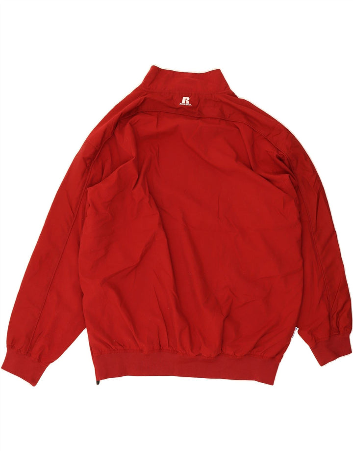 RUSSELL ATHLETIC Mens Loose Fit Pullover Rain Jacket UK 42 XL Red Vintage Russell Athletic and Second-Hand Russell Athletic from Messina Hembry 