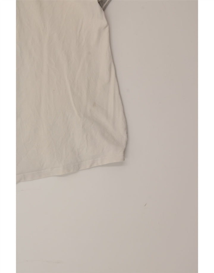 REFRIGUE Mens Polo Shirt Small White Cotton Vintage Refrigue and Second-Hand Refrigue from Messina Hembry 