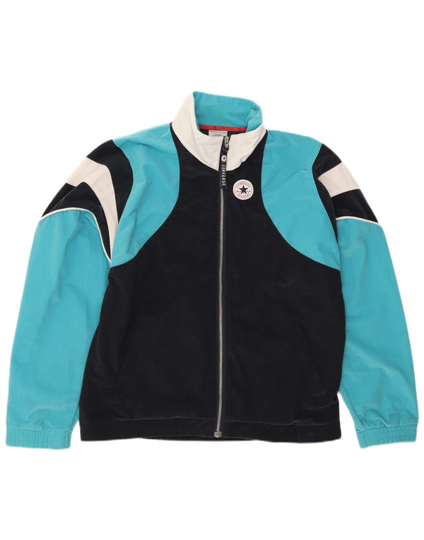 CONVERSE Mens Chuck Taylor Tracksuit Top Jacket Large Navy Blue