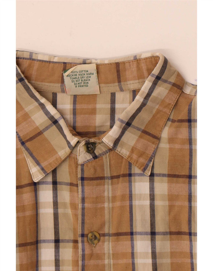 Cămașă Levi's pentru bărbați, bumbac carouri maro mediu