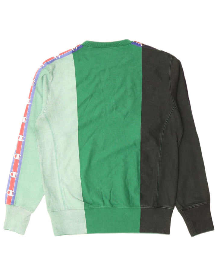 Pulover pentru bărbați Champion, cu țesătură inversă, color verde mic