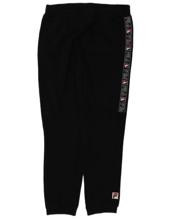 Pantaloni de trening cu grafica Fila pentru barbati Joggeri XL bumbac negru