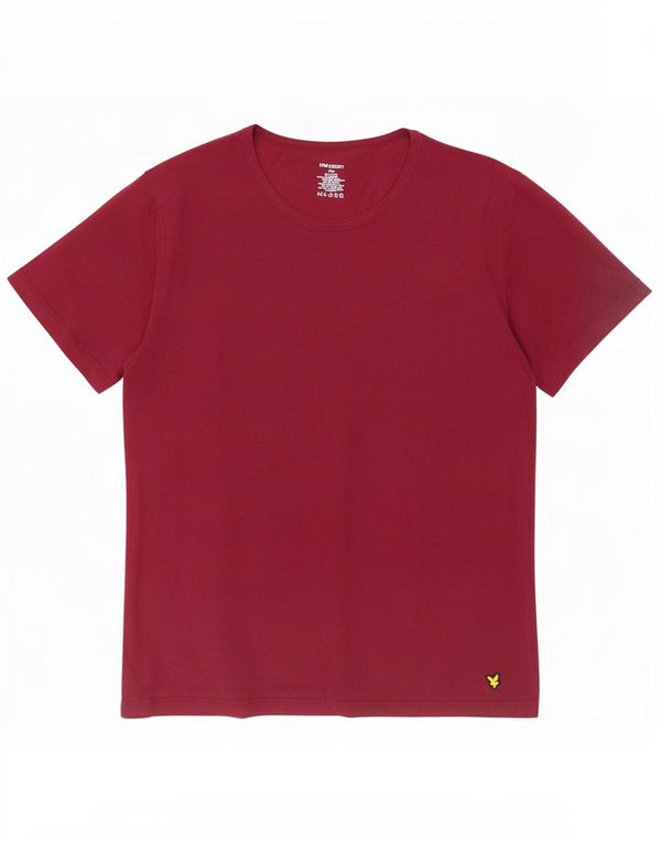 Tricou pentru femei Lyle & Scott Top UK 20 2XL Maroon Cotton