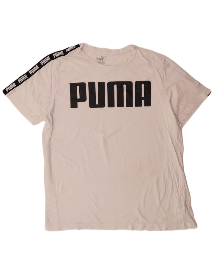 Tricou grafic PUMA pentru bărbați Top 2XL bumbac alb