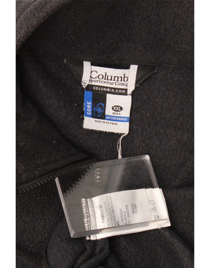 Jachetă pentru bărbați COLUMBIA Interchange Fleece UK 44 2XL Poliester negru