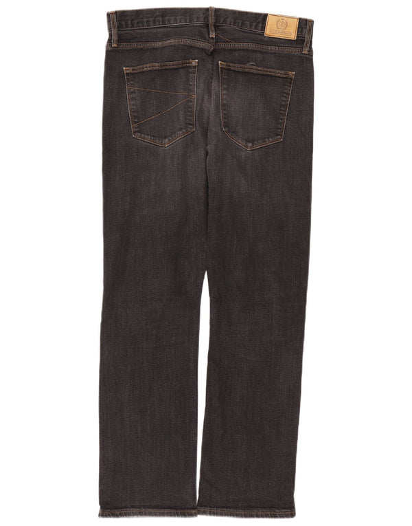 Blugi drepți pentru bărbați Marks & Spencer Blue Harbour W34 L31 bumbac negru
