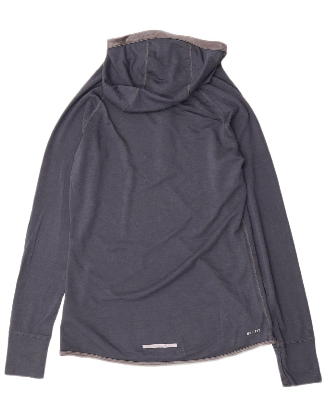 Top de trening NIKE Dri Fit cu glugă pentru femei UK 14 Mare bleumarin