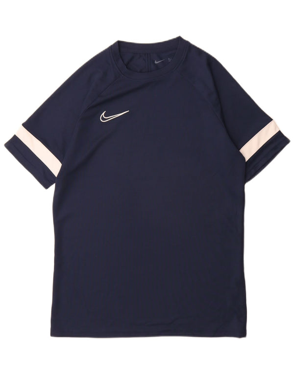 Tricou pentru bărbați Nike Dri Fit Top Mediu Bleumarin Colorblock