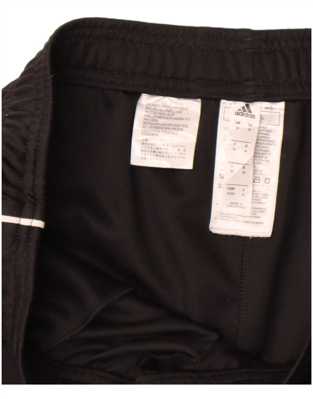 Pantaloni de trening Adidas pentru bărbați, poliester mediu negru