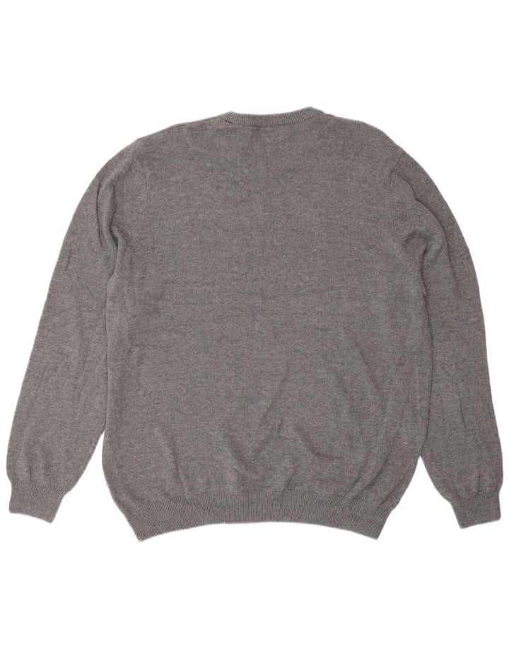 Pulover pentru bărbați Marks & Spencer, cu gât crew, XL, gri