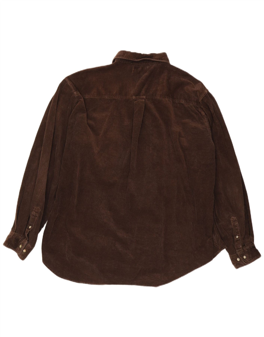 Cămașă din velur pentru bărbați CONTE OF FLORENCE, bumbac maro 2XL