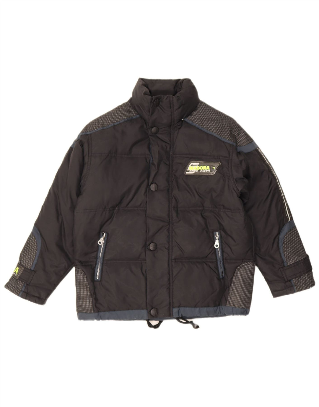 Jachetă de schi Diadora pentru bărbați UK 38 Medium Black Colorblock Poliamidă