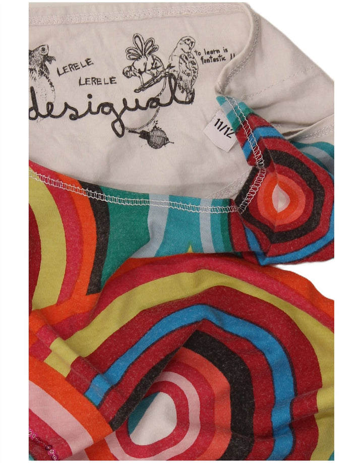 DESIGUAL Tricou Fete Top 11-12 Ani Multicolor Geometric