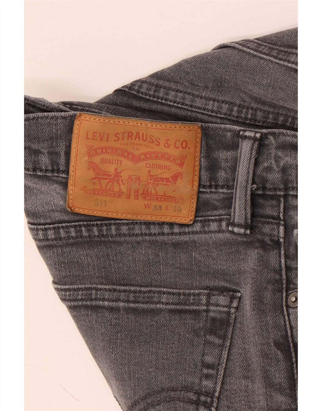 Blugi Levi's 511 Slim pentru bărbați W34 L30 gri