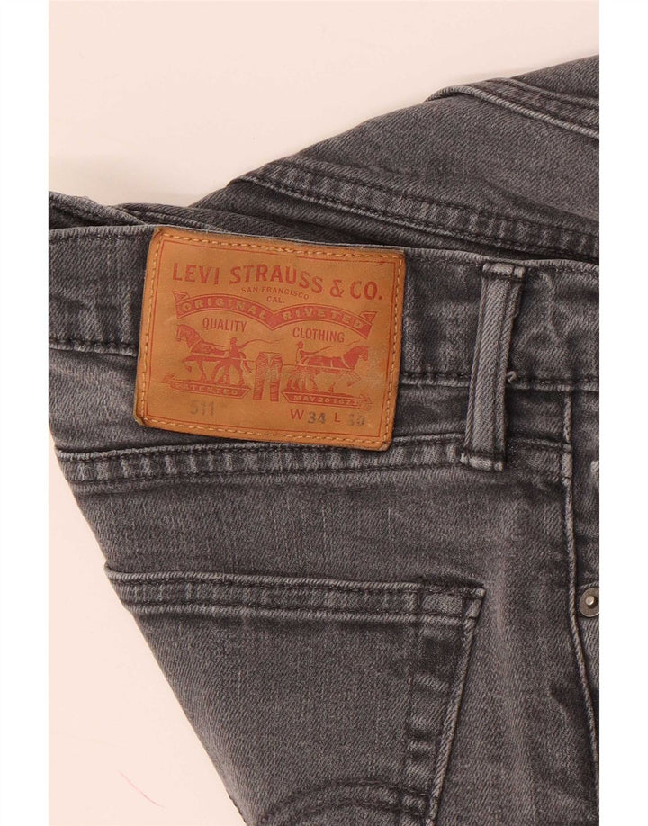 Blugi Levi's 511 Slim pentru bărbați W34 L30 gri