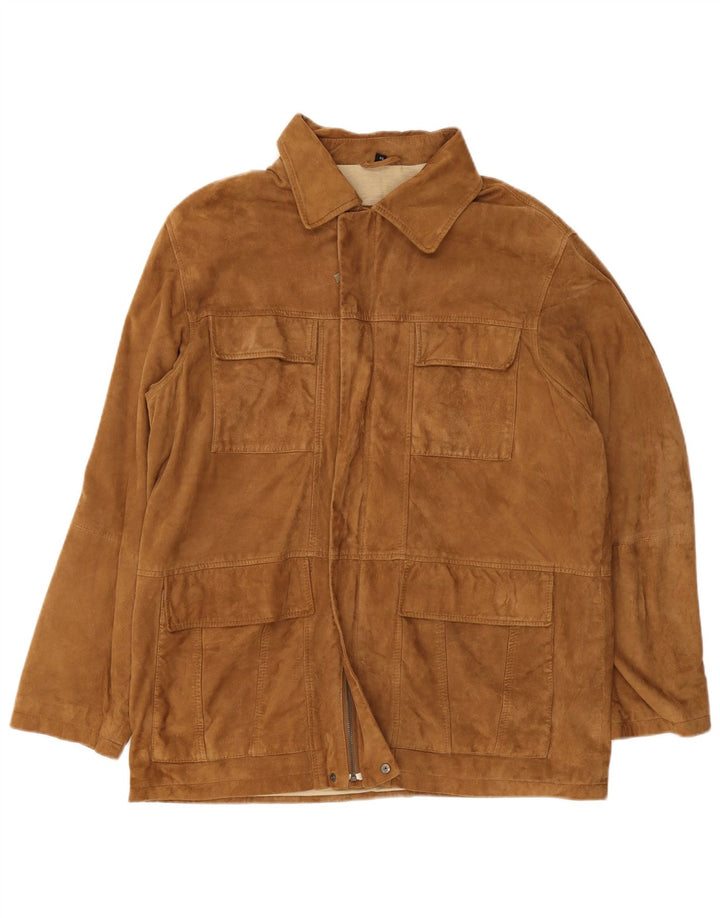 Jachetă din piele intoarsa pentru barbati Camel Active UK 42 XL din piele maro