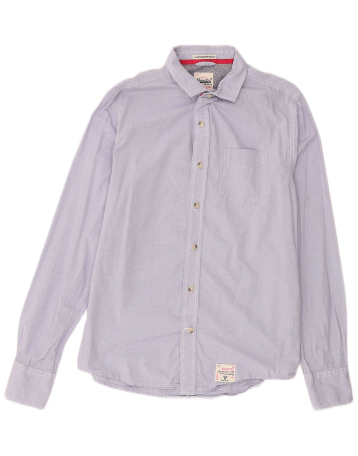 Cămașă pentru bărbați Superdry XL Purple Pinstripe Bumbac