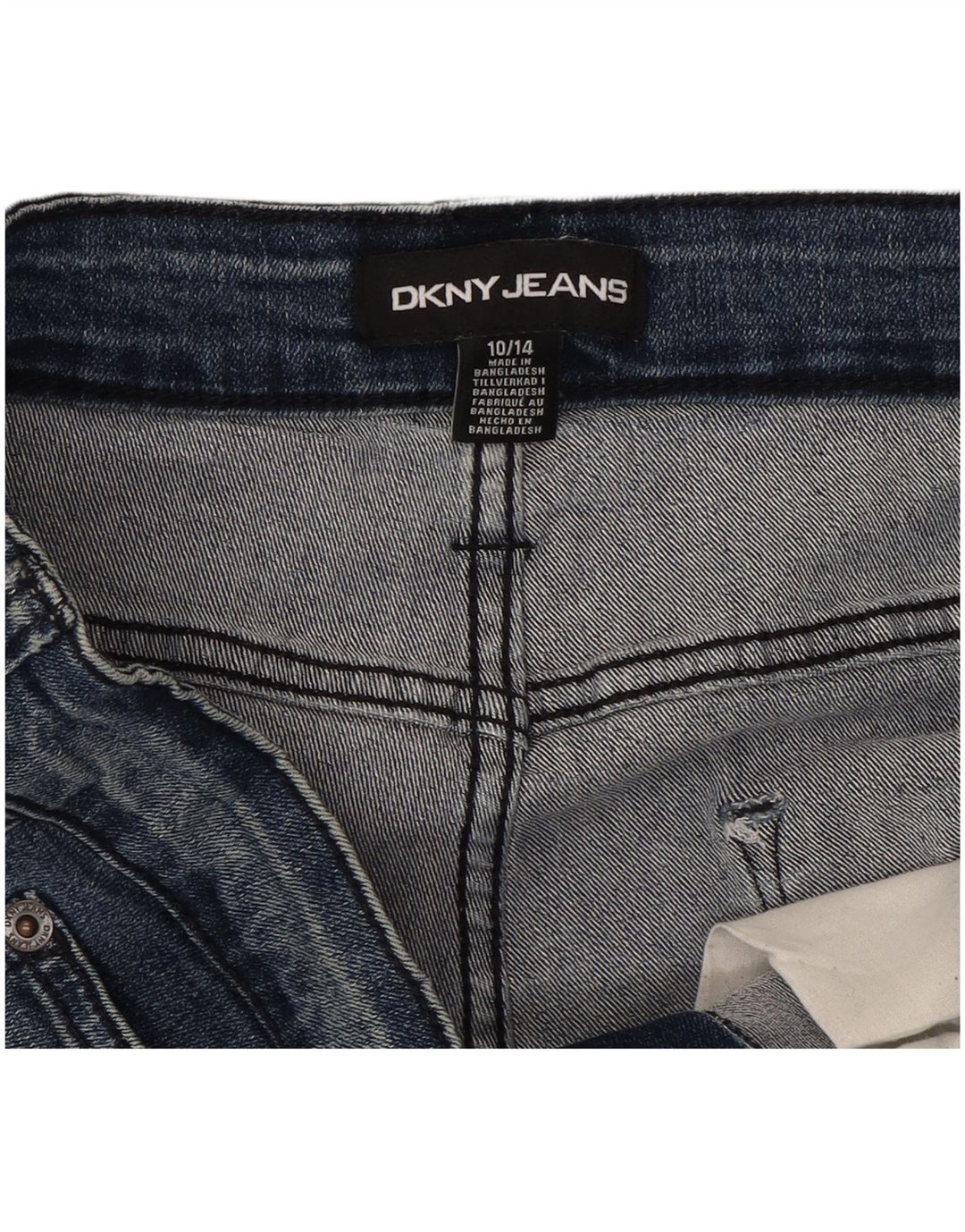Pantaloni scurți din blugi Dkny pentru femei US 10 Large W30 Blue Bumbac