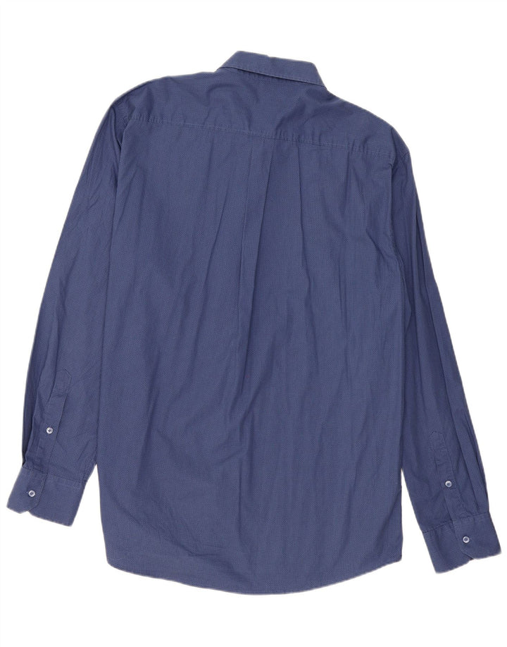 Cămașă Dack's pentru bărbați, cu formă regulată, 2XL, bumbac geometric, albastru bleumarin