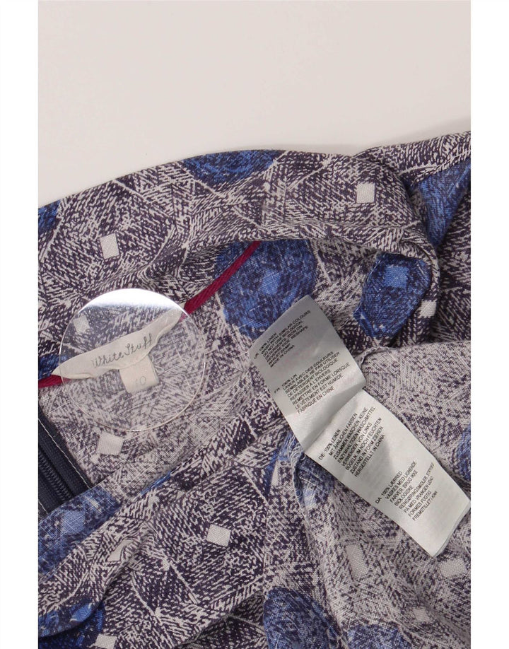 White Stuff Bluză Femei Top UK 10 Small Blue Floral Linen
