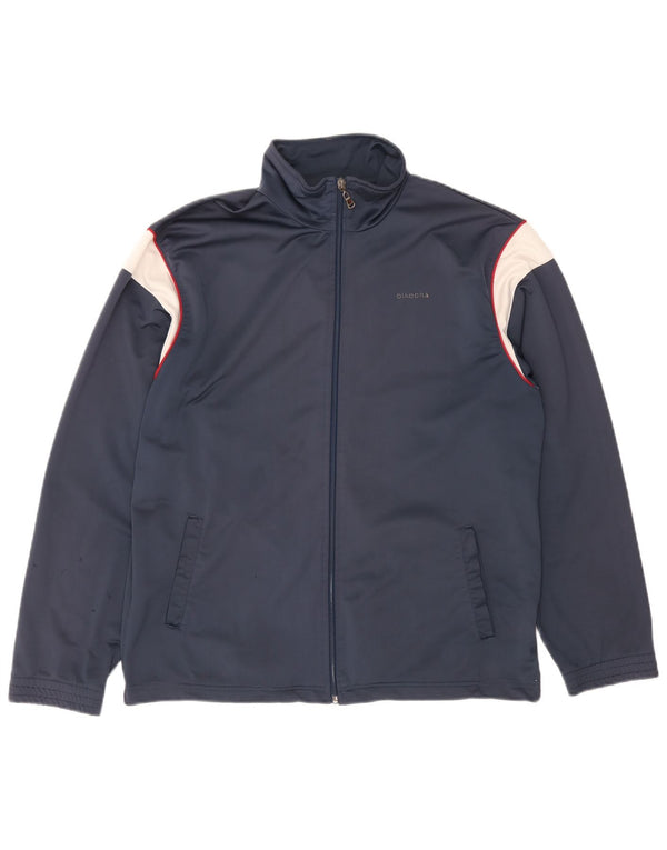 Jachetă de trening Diadora pentru bărbați UK 40 Medium Bleumarin Colorblock