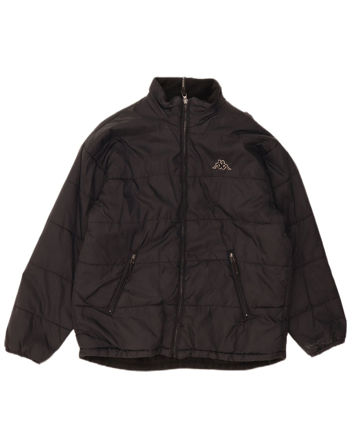 Jachetă căptușită pentru bărbați Kappa UK 40 Large Black