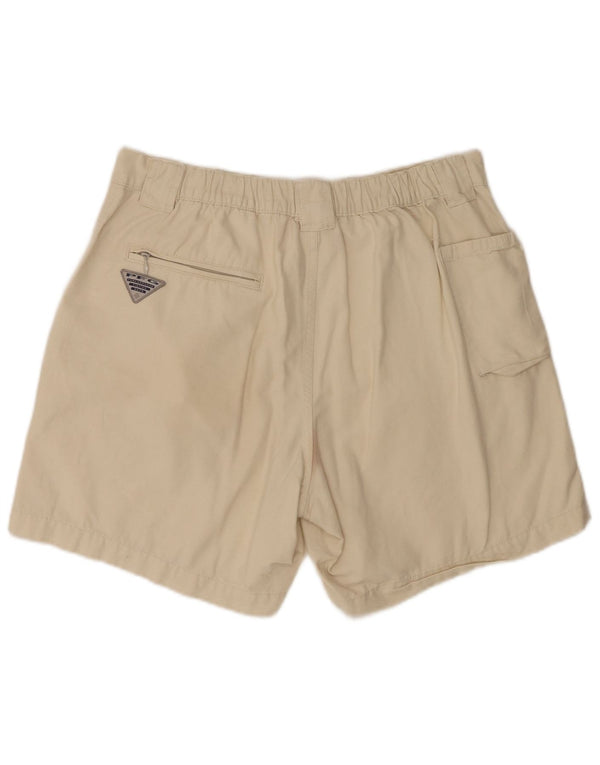 Pantaloni scurți cargo Columbia pentru bărbați, medii W32, bumbac, bej