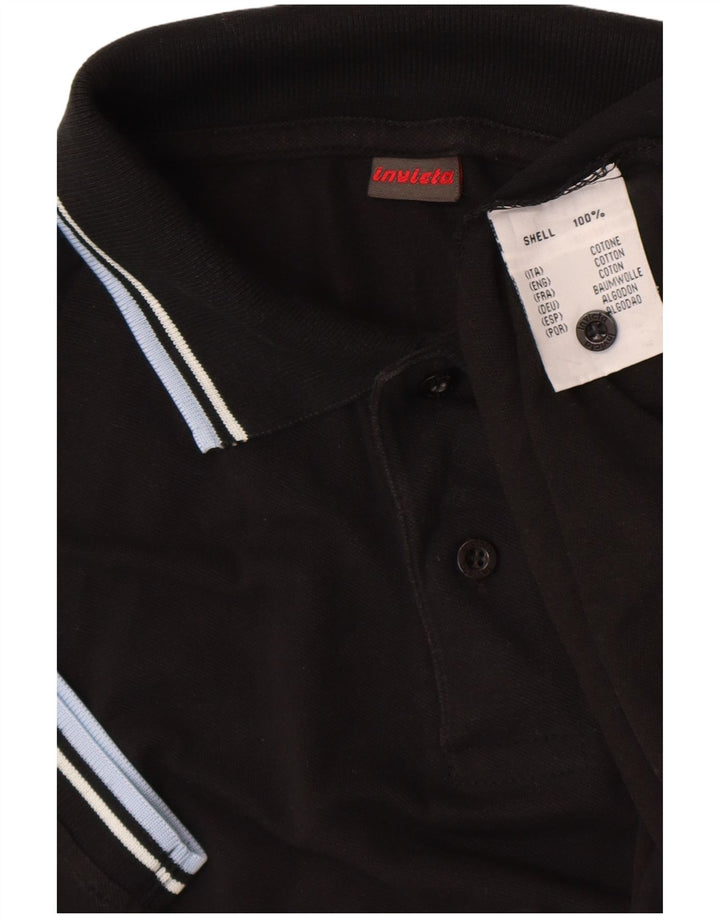 Tricou polo pentru bărbați Invicta XL, bumbac negru