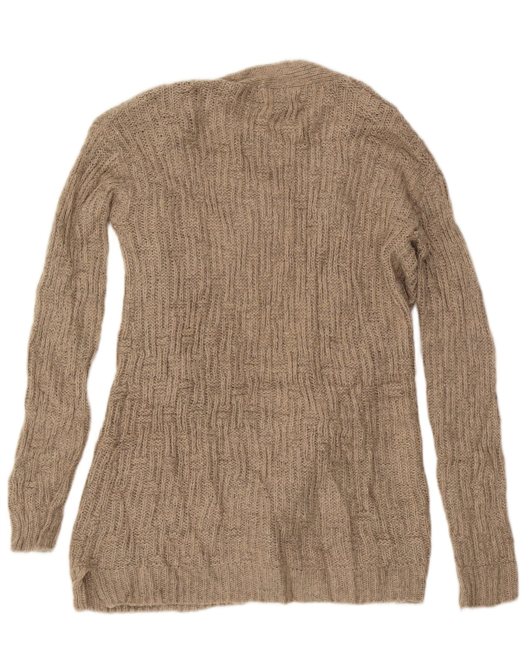 Pulover cardigan deschis pentru femei MOSSIMO UK 14 Medium Bej Acrilic