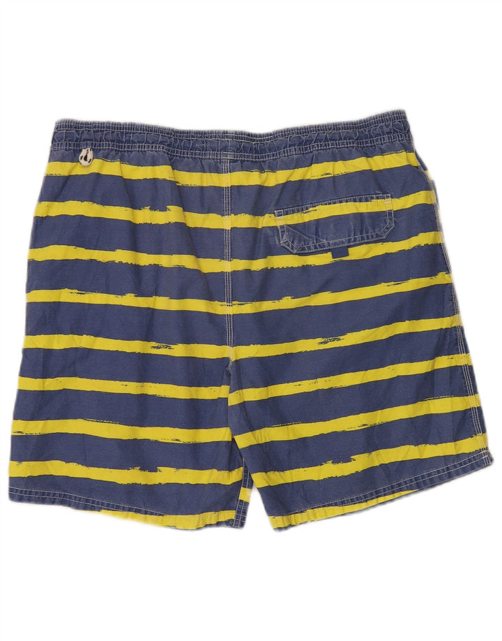 Pantaloni scurți de înot BODEN pentru bărbați, mari, cu dungi albastre