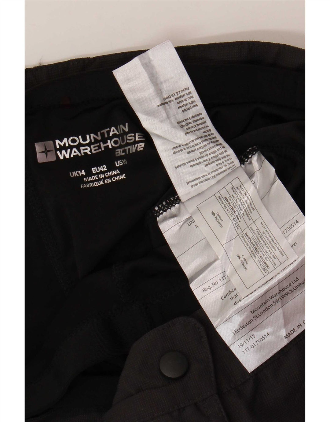 Bermude pentru femei Mountain Warehouse UK 14 Large W34 Poliester gri