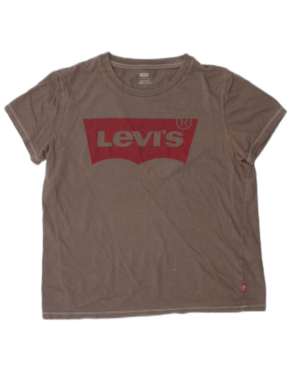 Tricou grafic Levi's pentru femei Top UK 14 Medium Gri Bumbac