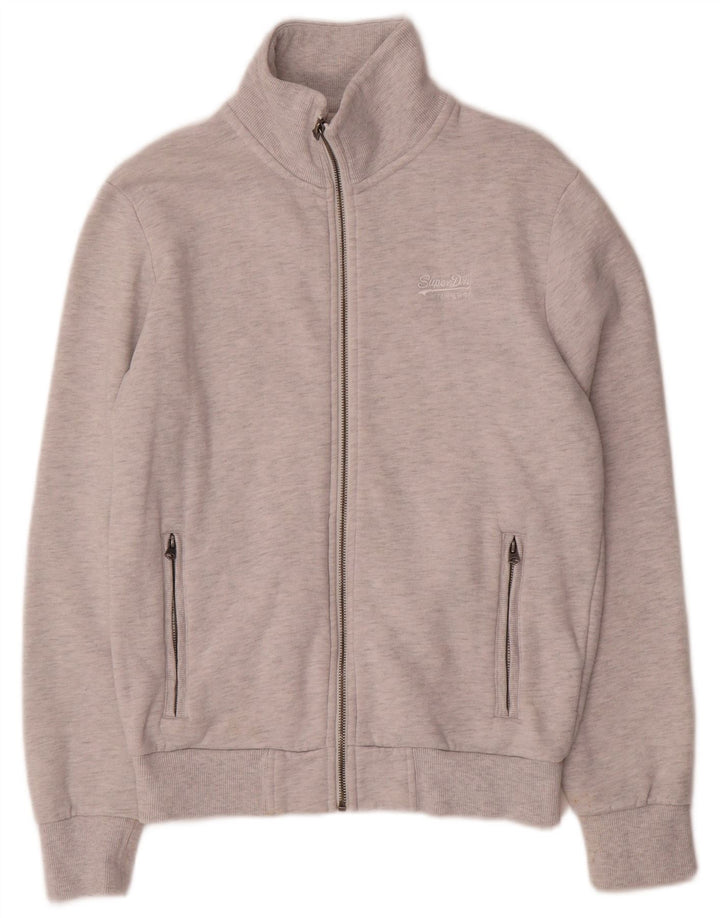 Jachetă Superdry pentru bărbați, bumbac, gri mic