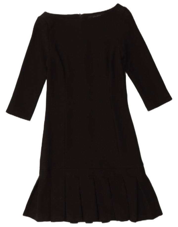 Rochie cu mâneci 3/4 Zara pentru femei UK 12 Medium Negru