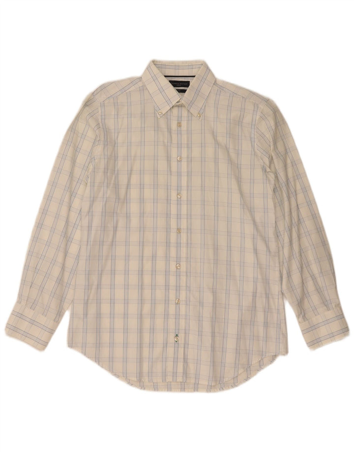 Cămașă pentru bărbați TOMMY HILFIGER Mărimea 38 15 Medium White Check