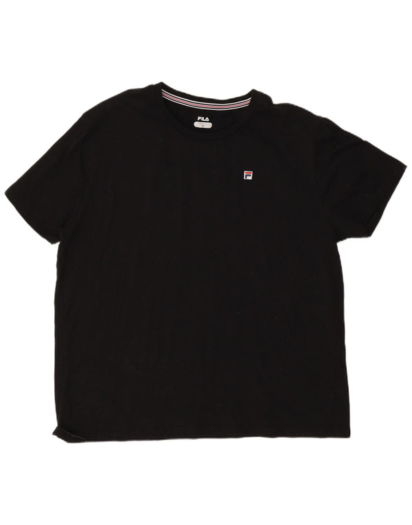 Tricou Bărbați Fila Top 3XL Bumbac Negru