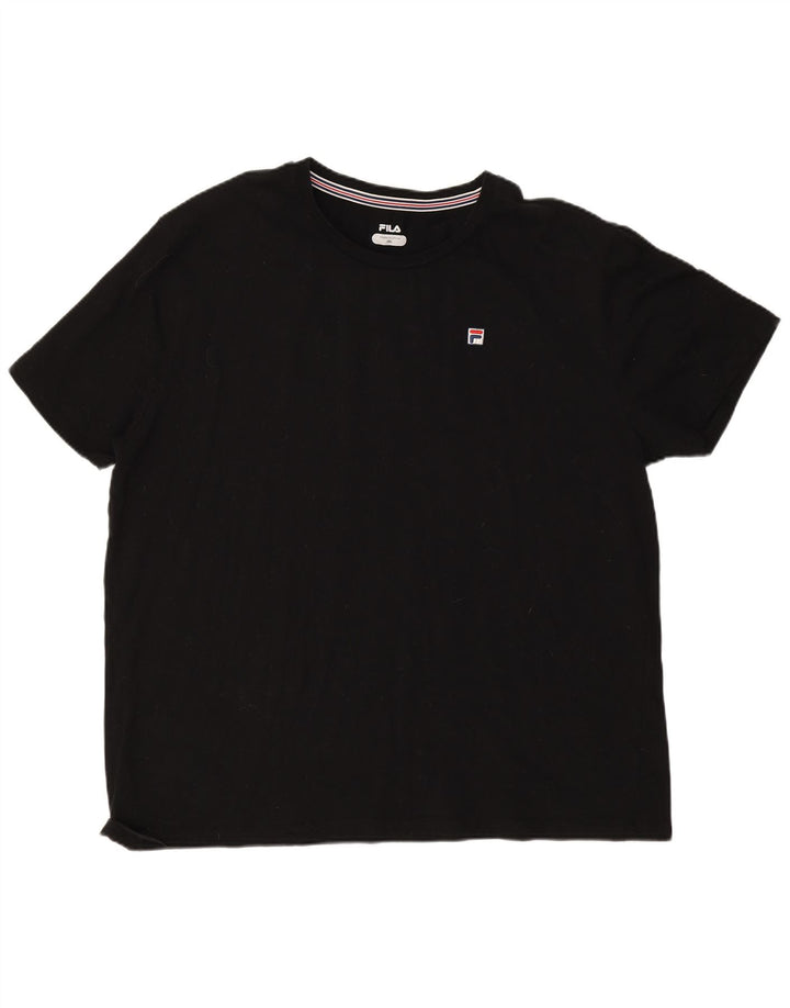 Tricou Bărbați Fila Top 3XL Bumbac Negru