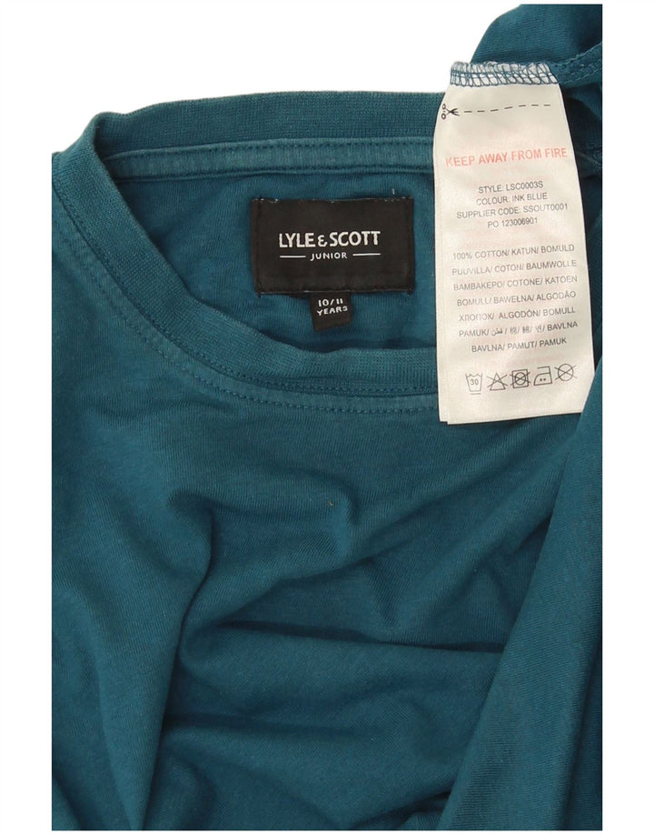 Tricou pentru băieți Lyle & Scott Top 10-11 ani Bumbac albastru