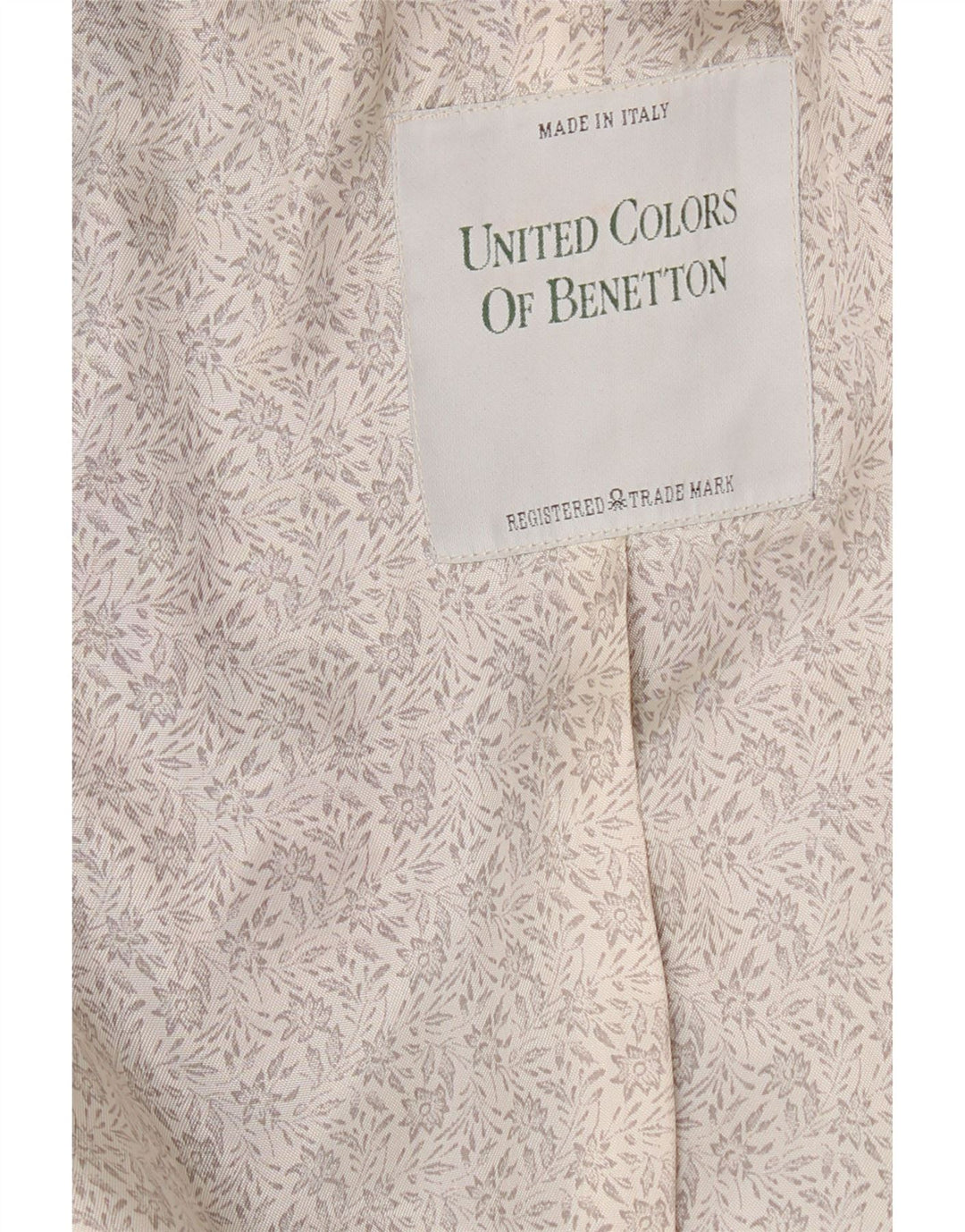 BENETTON Womens 2 Button Blazer Jacket IT 44 Medium Navy Blue Wool