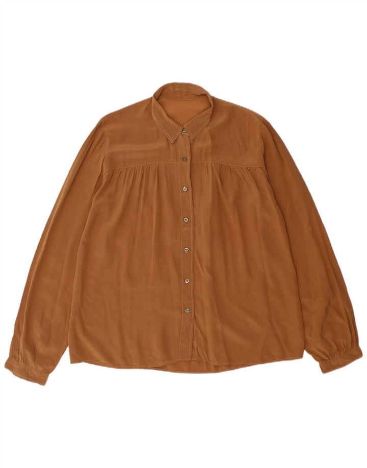 Cămașă VINTAGE pentru femei UK 18 XL Maro