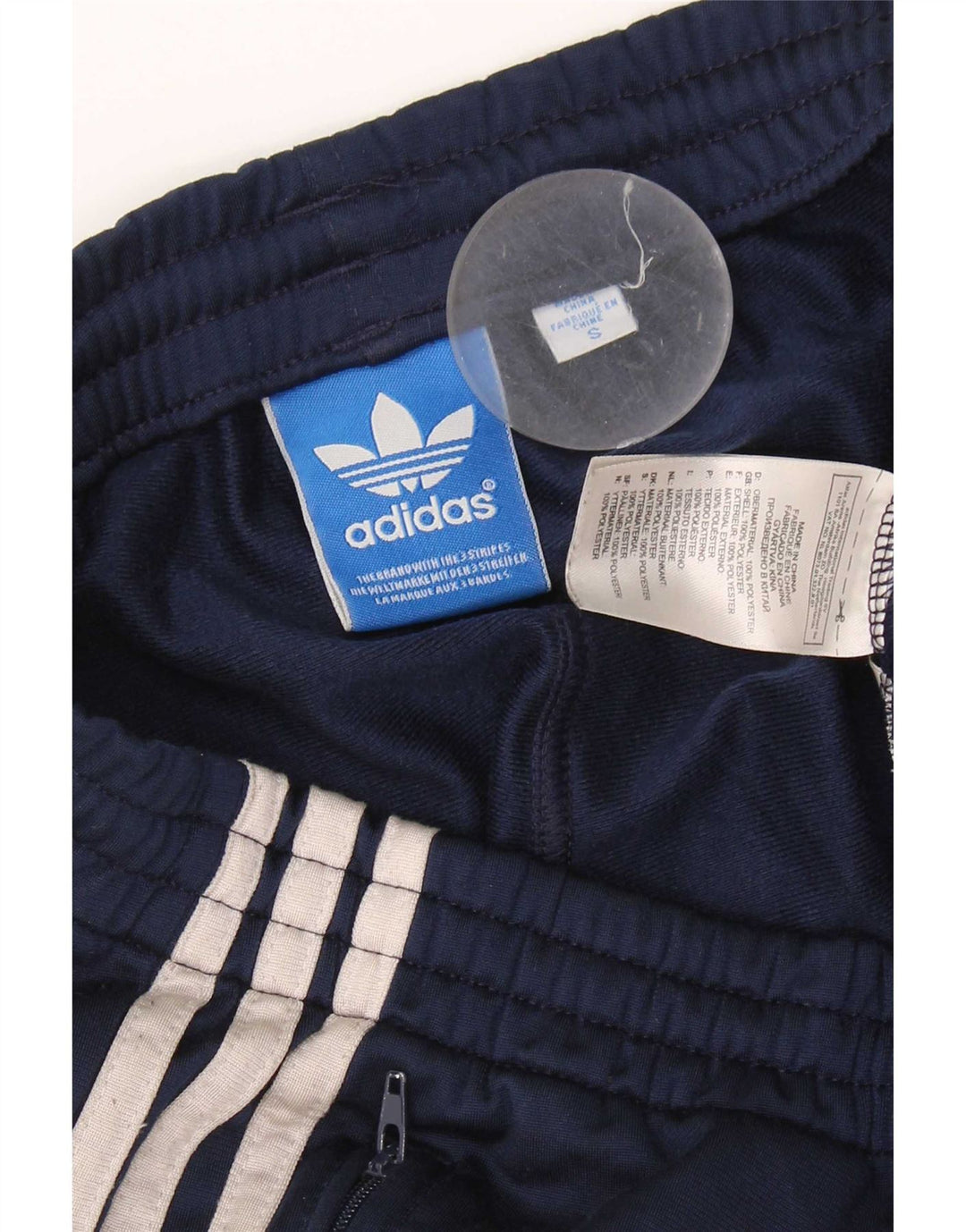 Pantaloni de trening Adidas pentru bărbați, poliester, albastru mic