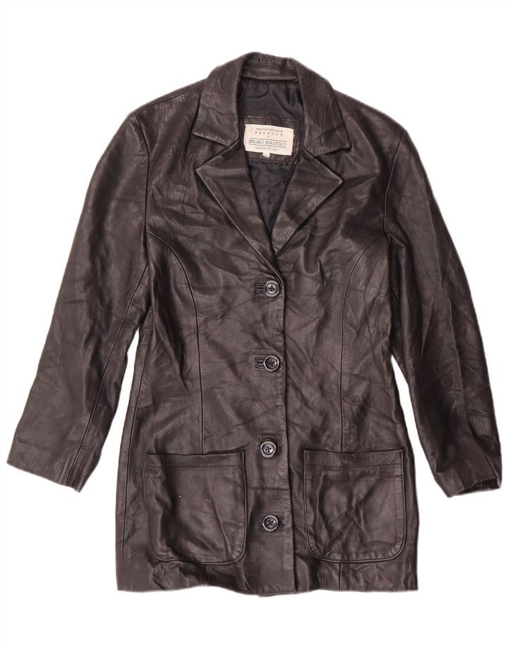 Geacă de piele vintage pentru femei IT 44 Medium Black Classic