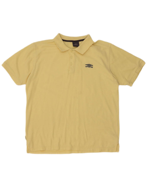 Cămașă polo pentru bărbați Umbro XL Galben Poliester