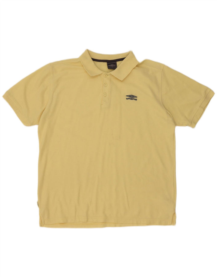 Cămașă polo pentru bărbați Umbro XL Galben Poliester