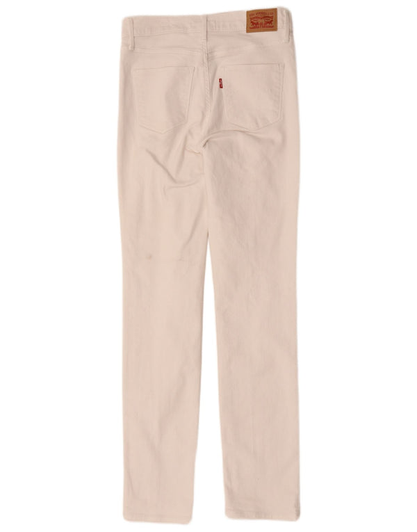 Blugi Levi's Slimming Slim, W28 L31, bumbac alb