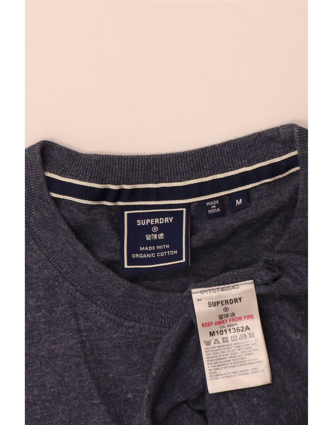 Tricou pentru bărbați Superdry Top Medium Bleumarin Bumbac