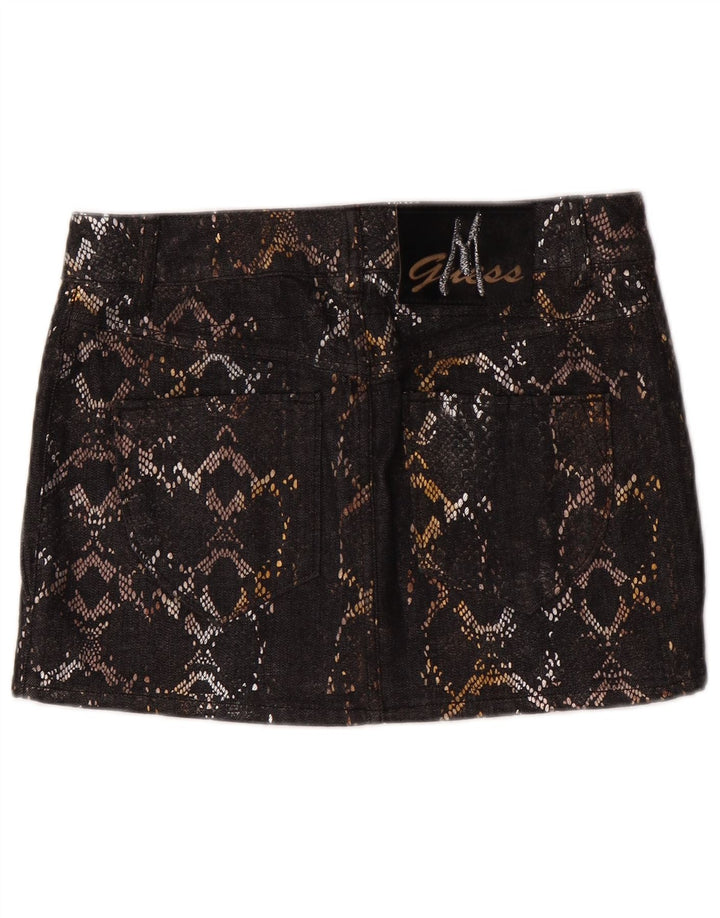 Fusta de blugi pentru femei Guess By Marciano IT 42 Medium W30 Bumbac negru